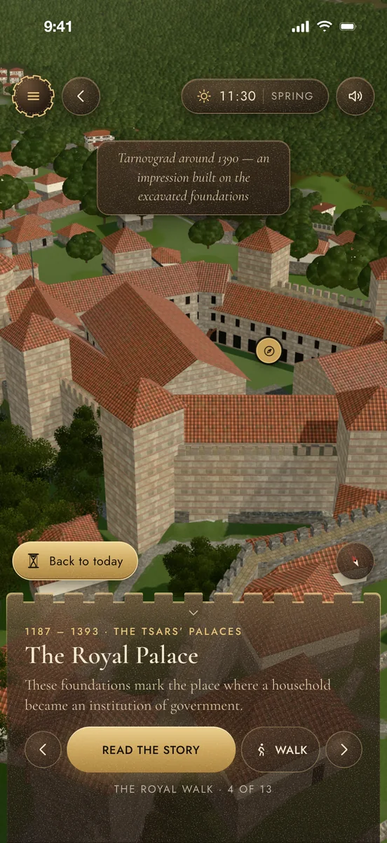 The capital as it may have stood in 1390